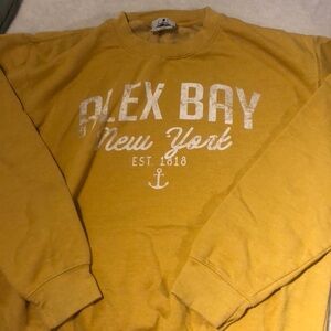 Alex Bay unisex M mustard colour sweatshirt